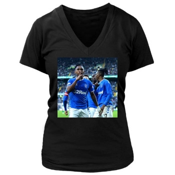 Alfredo Morelos Women's Deep V-Neck TShirt