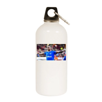 Alfredo Morelos White Water Bottle With Carabiner