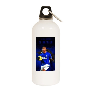 Alfredo Morelos White Water Bottle With Carabiner