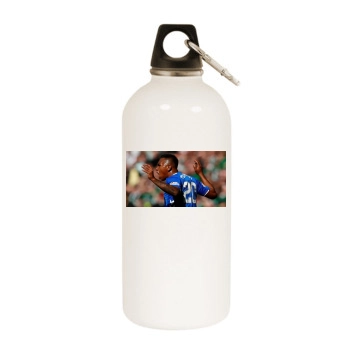 Alfredo Morelos White Water Bottle With Carabiner