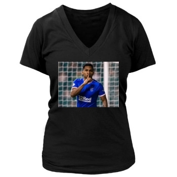 Alfredo Morelos Women's Deep V-Neck TShirt