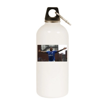 Alfredo Morelos White Water Bottle With Carabiner