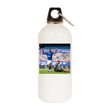 Alfredo Morelos White Water Bottle With Carabiner