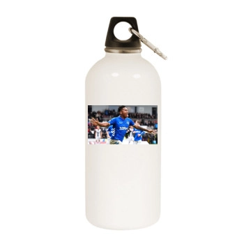 Alfredo Morelos White Water Bottle With Carabiner