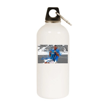 Alfredo Morelos White Water Bottle With Carabiner