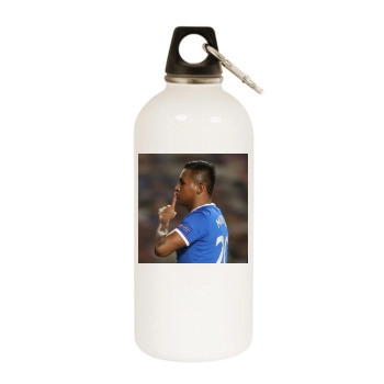 Alfredo Morelos White Water Bottle With Carabiner