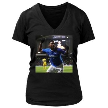 Alfredo Morelos Women's Deep V-Neck TShirt