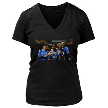 Alfredo Morelos Women's Deep V-Neck TShirt