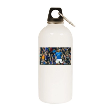 Alfredo Morelos White Water Bottle With Carabiner