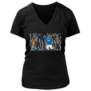 Alfredo Morelos Women's Deep V-Neck TShirt