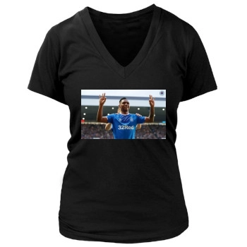 Alfredo Morelos Women's Deep V-Neck TShirt