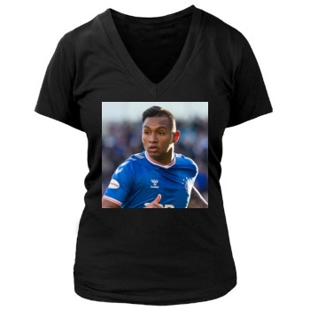 Alfredo Morelos Women's Deep V-Neck TShirt