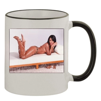 Aaliyah 11oz Colored Rim & Handle Mug