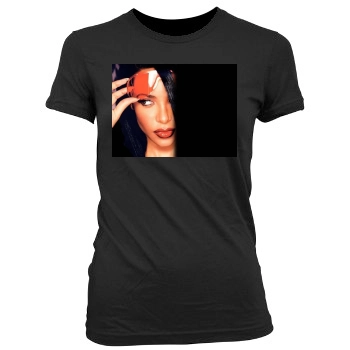 Aaliyah Women's Junior Cut Crewneck T-Shirt