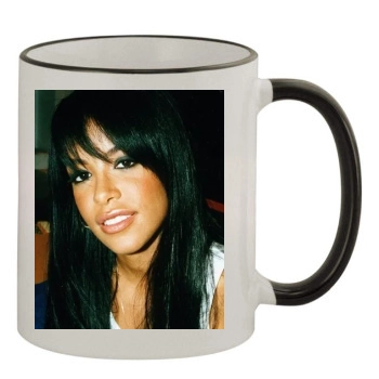 Aaliyah 11oz Colored Rim & Handle Mug