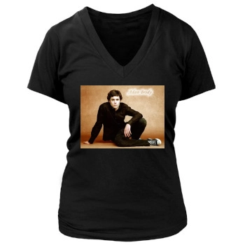 Adam Brody Women's Deep V-Neck TShirt