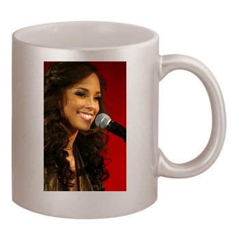 Alicia Keys 11oz Metallic Silver Mug