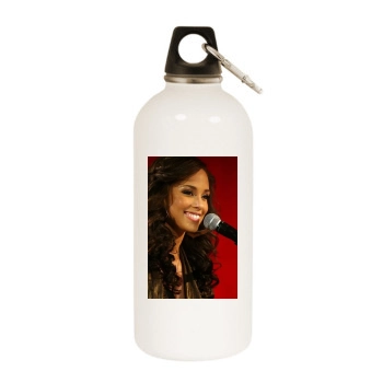 Alicia Keys White Water Bottle With Carabiner