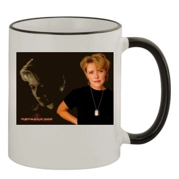 Amanda Tapping 11oz Colored Rim & Handle Mug