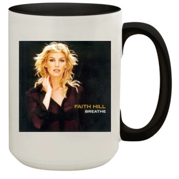 Faith Hill 15oz Colored Inner & Handle Mug