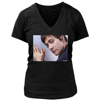 Jake Gyllenhaal Women's Deep V-Neck TShirt