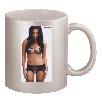 Olivia Munn 11oz Metallic Silver Mug