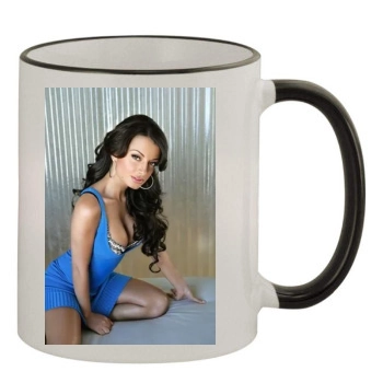 Olivia Munn 11oz Colored Rim & Handle Mug