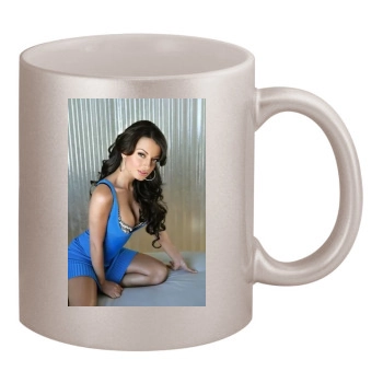 Olivia Munn 11oz Metallic Silver Mug