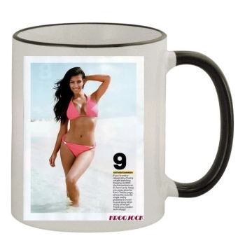 Olivia Munn 11oz Colored Rim & Handle Mug