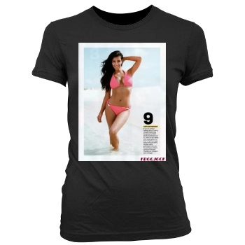 Olivia Munn Women's Junior Cut Crewneck T-Shirt