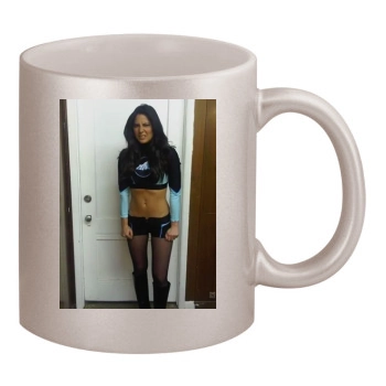 Olivia Munn 11oz Metallic Silver Mug