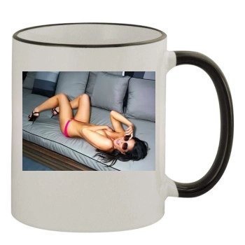 Olivia Munn 11oz Colored Rim & Handle Mug