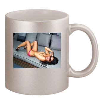 Olivia Munn 11oz Metallic Silver Mug