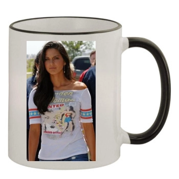 Olivia Munn 11oz Colored Rim & Handle Mug