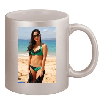 Olivia Munn 11oz Metallic Silver Mug