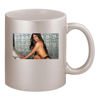 Olivia Munn 11oz Metallic Silver Mug