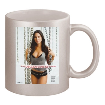 Olivia Munn 11oz Metallic Silver Mug