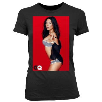 Olivia Munn Women's Junior Cut Crewneck T-Shirt