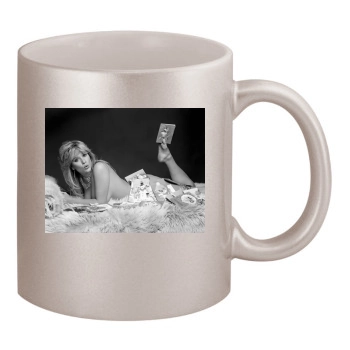 Samantha Fox 11oz Metallic Silver Mug