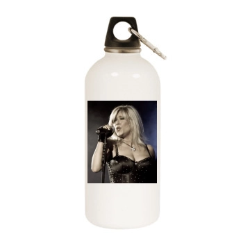 Samantha Fox White Water Bottle With Carabiner