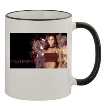 Sarah Michelle Gellar 11oz Colored Rim & Handle Mug