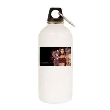 Sarah Michelle Gellar White Water Bottle With Carabiner