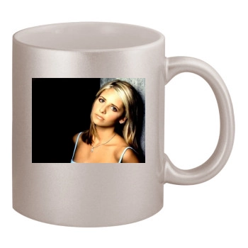 Sarah Michelle Gellar 11oz Metallic Silver Mug