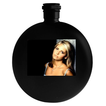 Sarah Michelle Gellar Round Flask