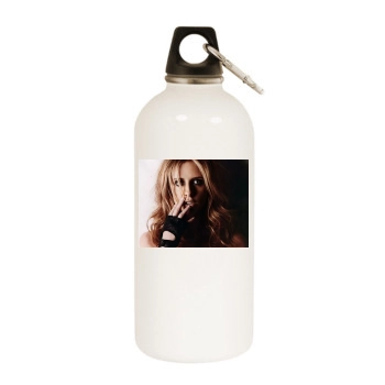 Sarah Michelle Gellar White Water Bottle With Carabiner