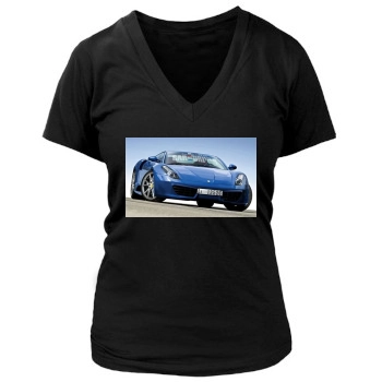 Ferrari 458 Italia Women's Deep V-Neck TShirt