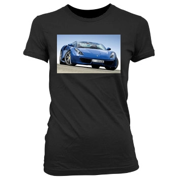 Ferrari 458 Italia Women's Junior Cut Crewneck T-Shirt