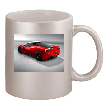 Ferrari 458 Italia 11oz Metallic Silver Mug