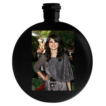 Selena Gomez Round Flask