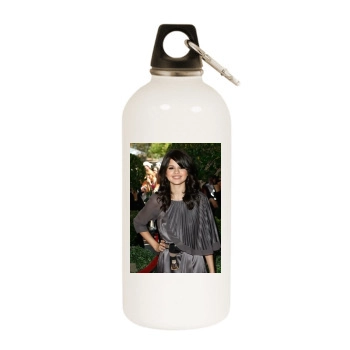 Selena Gomez White Water Bottle With Carabiner